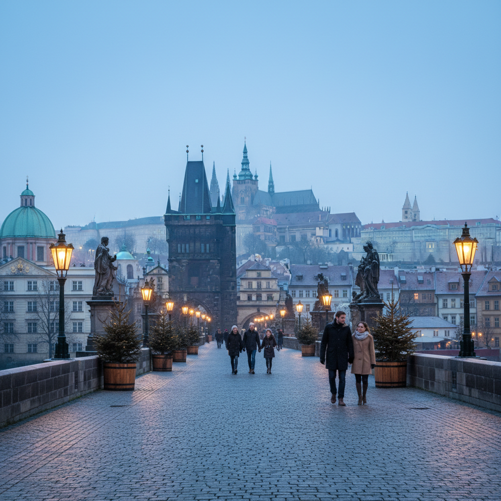 Praha cổ kính vào tháng 11