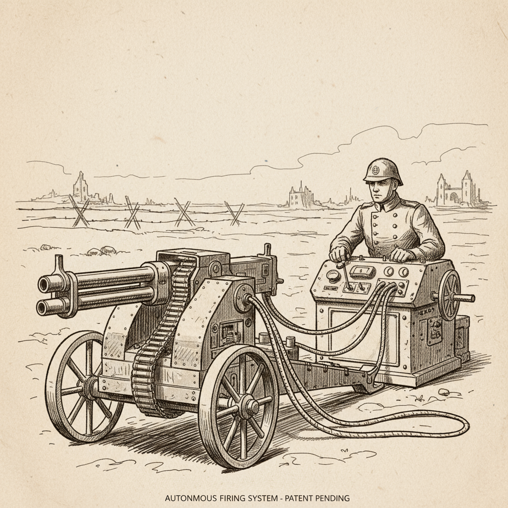 Vũ khí tự động sơ khai, súng máy Maxim phong cách cổ điển