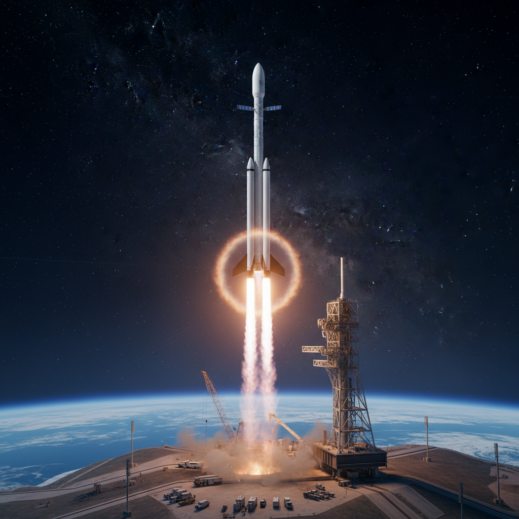 Tên lửa hiện đại phóng vào không gian